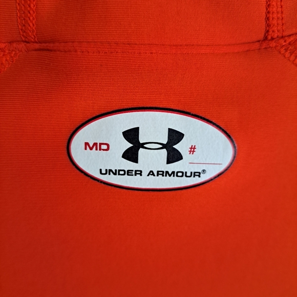 Under Armour Men’s ColdGear Mock Compression Long Sleeve-Orange-Size Medium - Picture 5 of 5